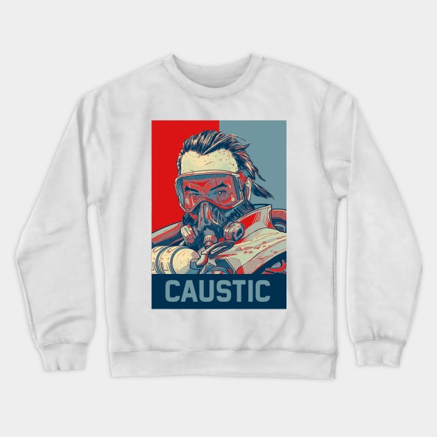 caustic apex legends Crewneck Sweatshirt by mrcatguys